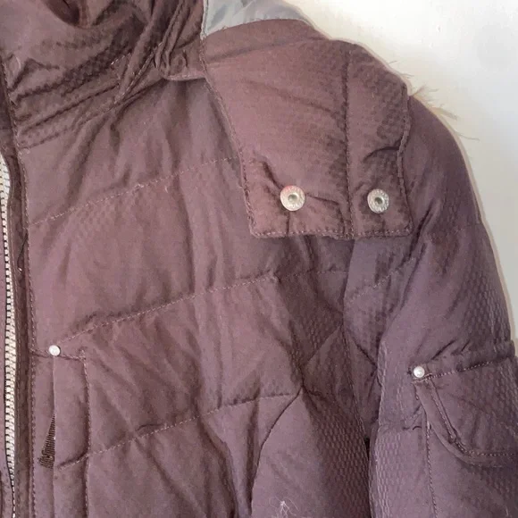 Eddie Bauer Women's Dark Quilted DOWN Puffer Jacket - Picture 2 of 9
